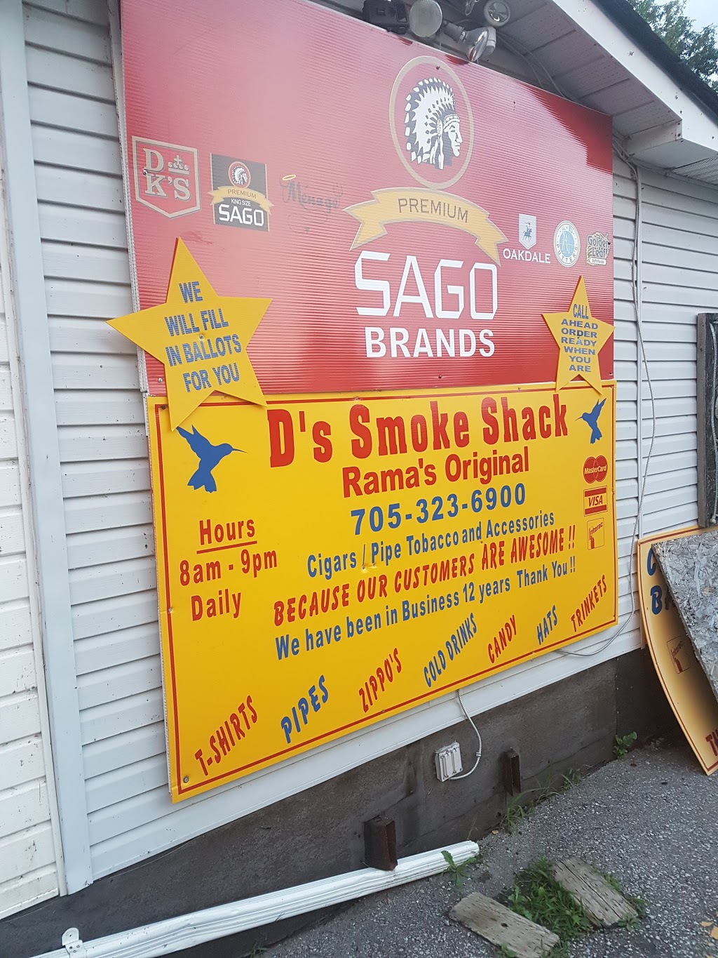 Ds Smoke Shack | 6441-6517 Rama Rd, Orillia, ON L3V 6H6, Canada | Phone: (705) 323-6900
