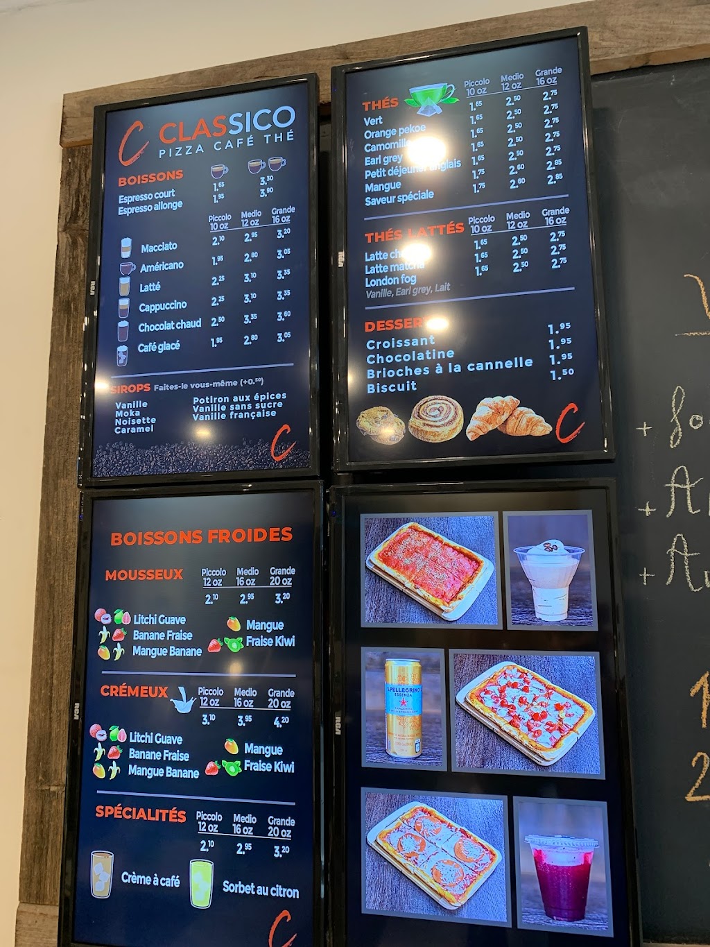 Classico Pizza Café Thé | 1443 Rue Lambert Closse, Montréal, QC H3H 1Z5, Canada | Phone: (514) 961-5307