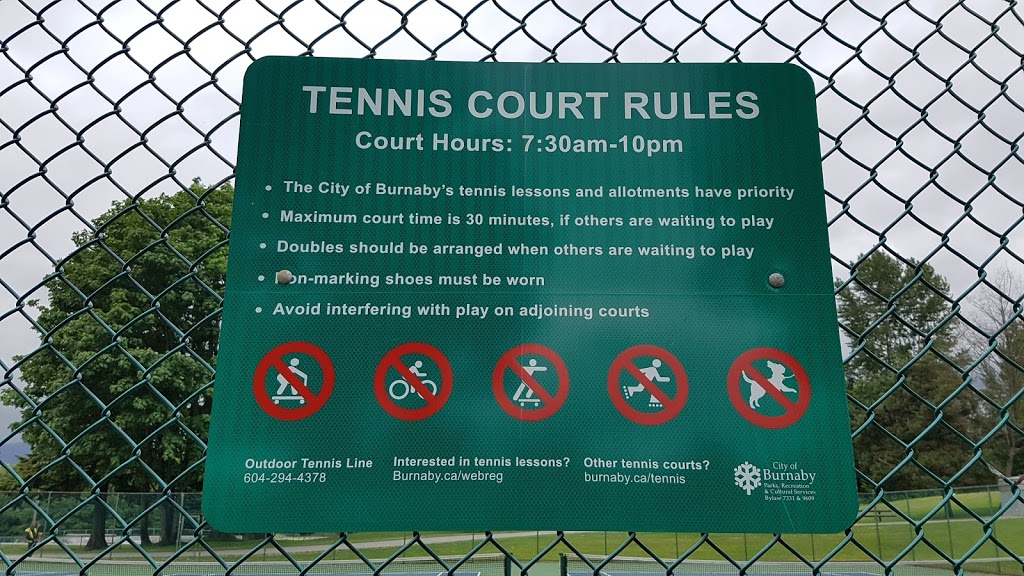 Confederation Park Tennis Courts | 4709 Pandora St, Burnaby, BC V5C 2C2, Canada | Phone: (604) 294-4378