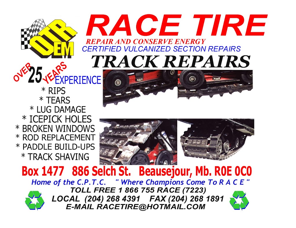 R.A.C.E. Tire / Dieters Sidewall Repair | car repair | 886 Selch St, Beausejour, MB R0E 0C0, Canada | 2047825026 OR +1 204-782-5026