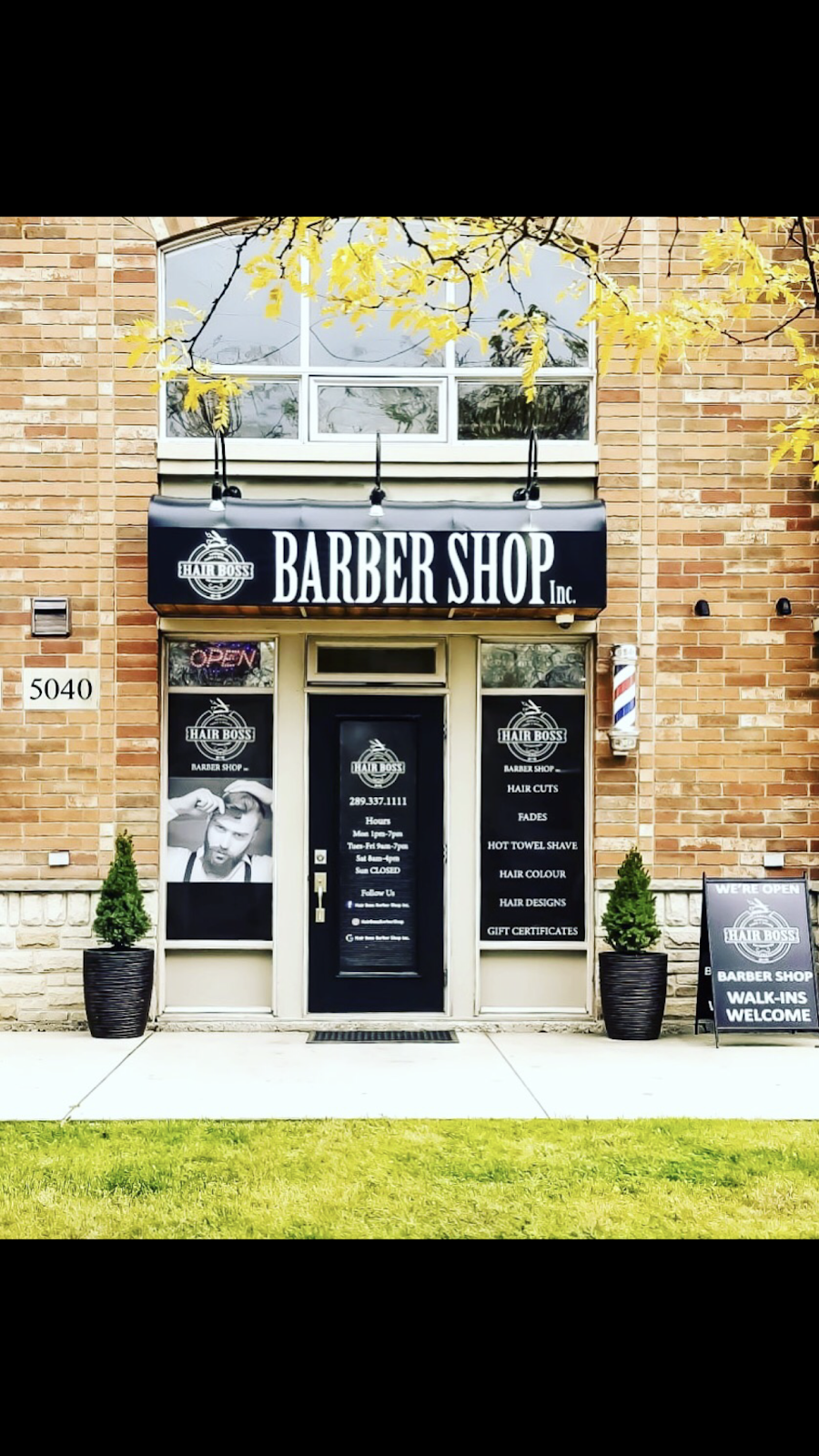 Hair Boss Barber Shop Inc. | 5040 Fairview St, Burlington, ON L7L 0B4, Canada | Phone: (289) 337-1111