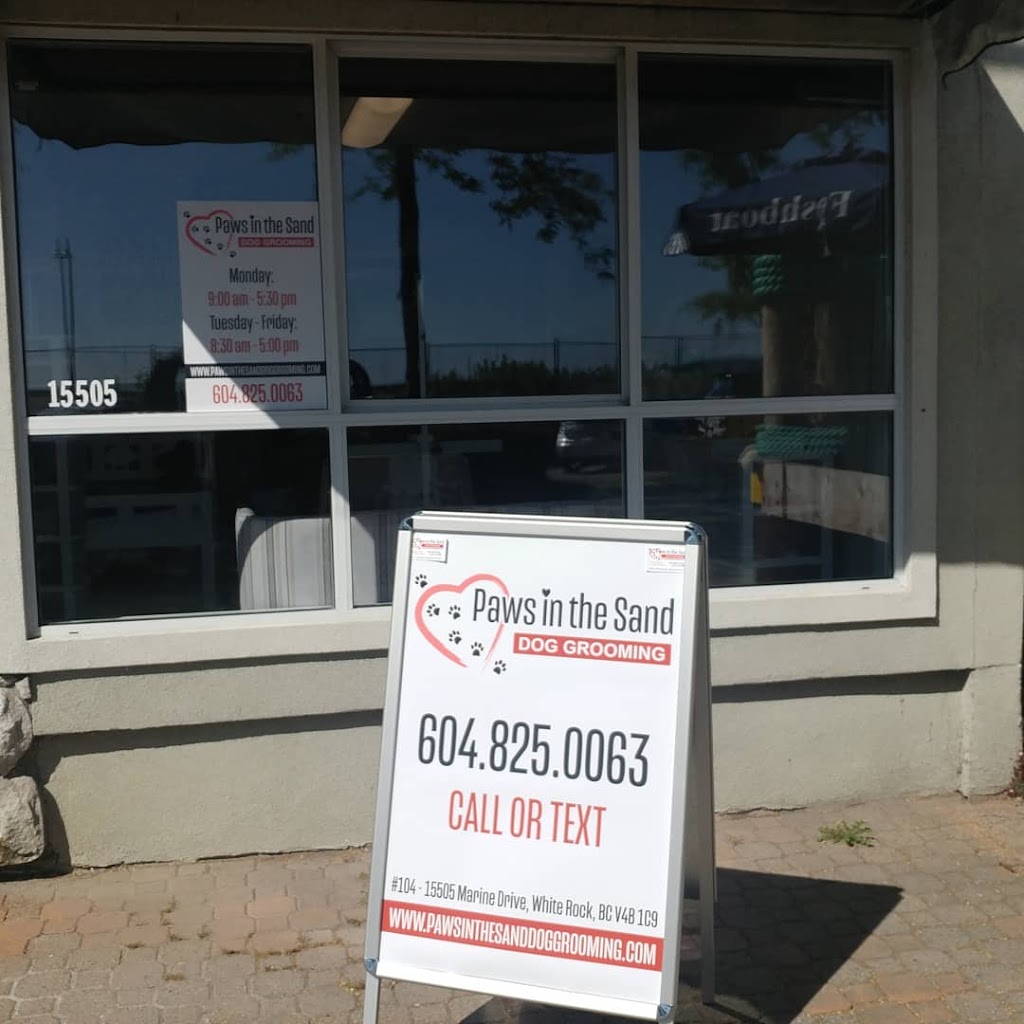 Paws In The Sand Dog Grooming | 15505 Marine Dr #104, White Rock, BC V4B 1C9, Canada | Phone: (604) 825-0063