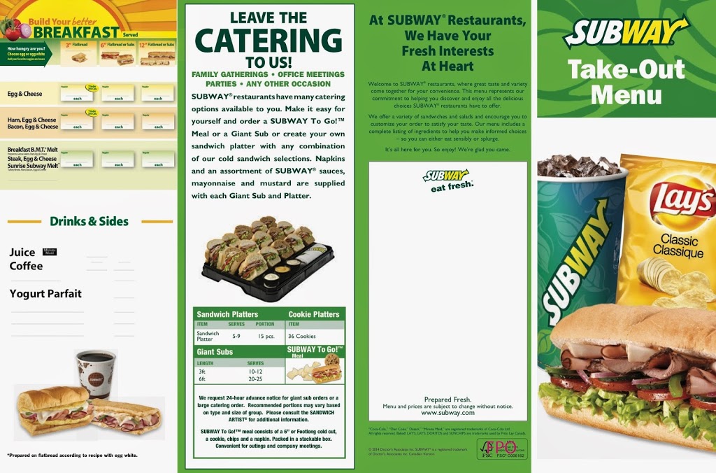 Subway | 14257 23 Ave NW, Edmonton, AB T6R 3A8, Canada | Phone: (780) 433-8036