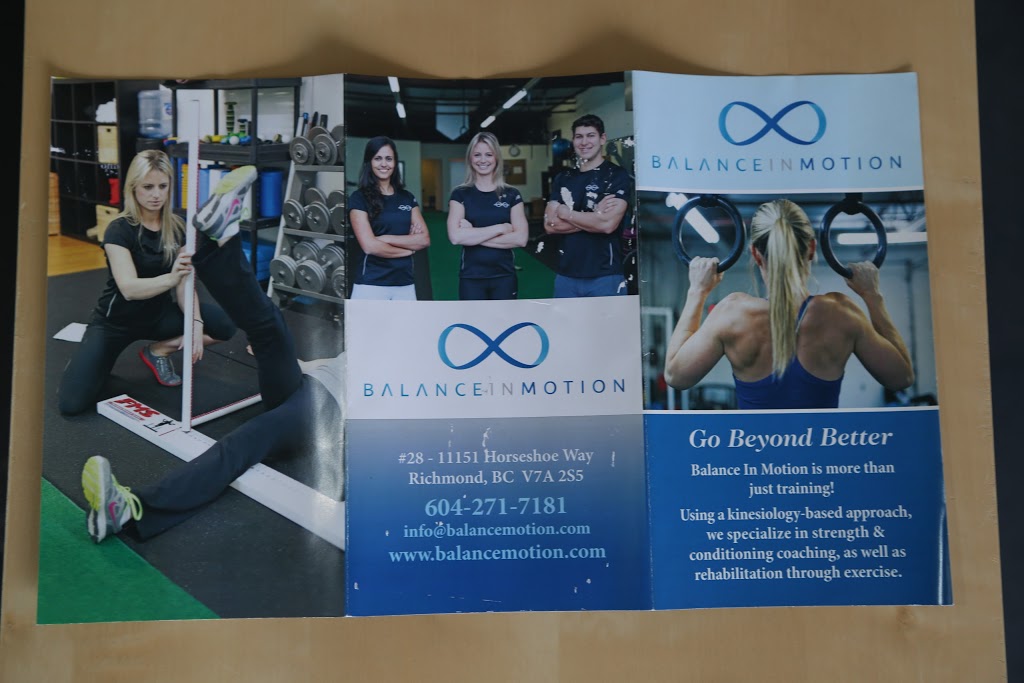 Balance In Motion | 11151 Horseshoe Way #28, Richmond, BC V7A 4S5, Canada | Phone: (604) 271-7181