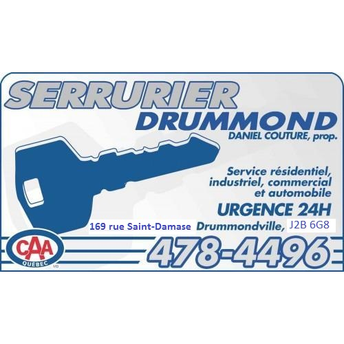 Serrurier Drummond | 585-A Rue Brock, Drummondville, QC J2B 1E8, Canada | Phone: (819) 478-4496