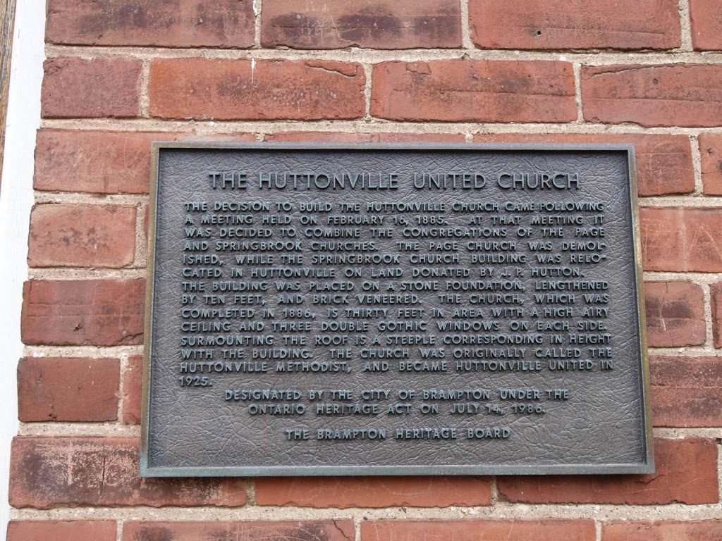 Home-Huttonville United Church | church | 2051 Embleton Rd, Brampton, ON L6Y 0E9, Canada | 9054556803 OR +1 905-455-6803