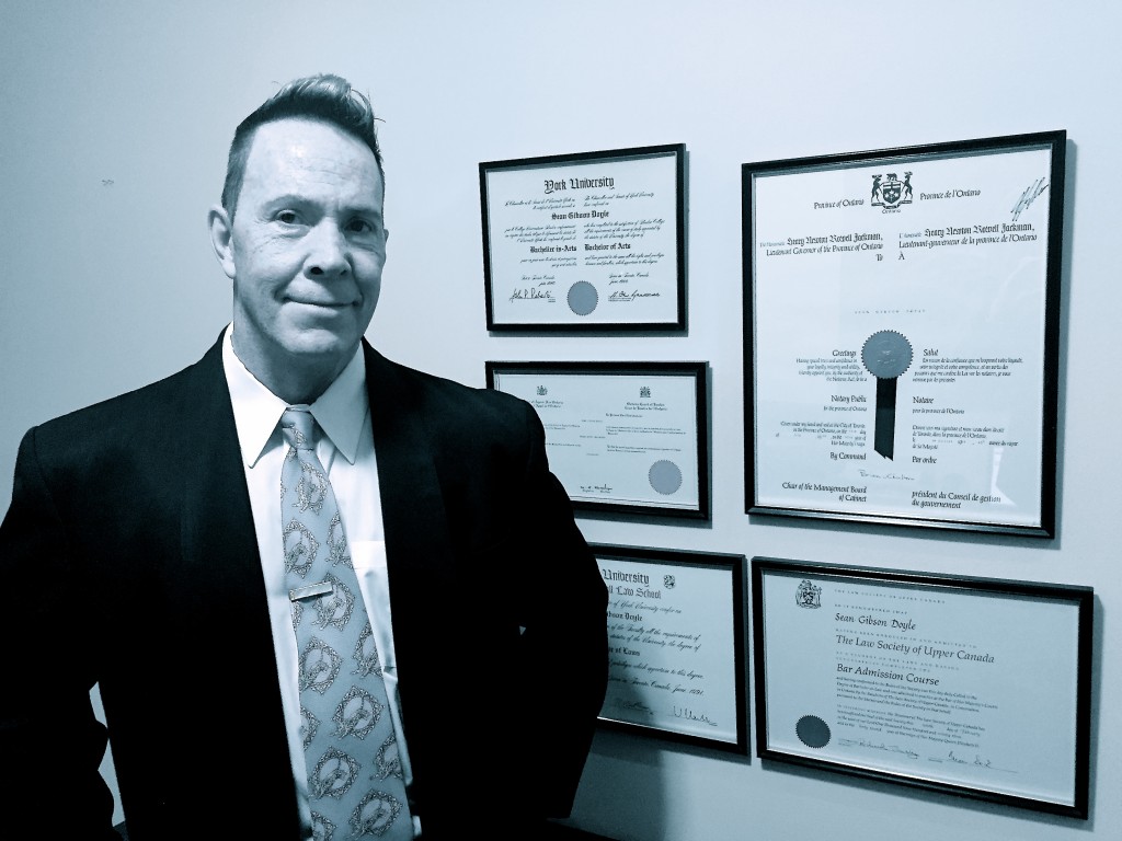 Sean G. Doyle, Barrister and Solicitor | 49 Glenside Ave, Toronto, ON M4L 2T5, Canada | Phone: (416) 530-0041