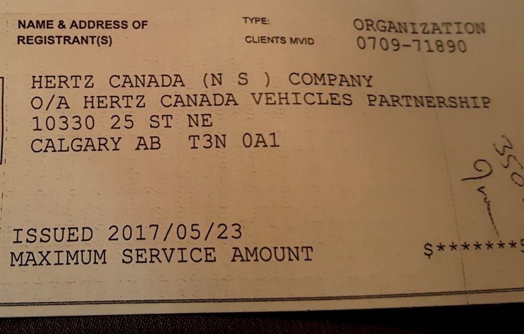 Hertz Canada Distribution Center | 10330 25 St NE, Calgary, AB T3N 0A1, Canada | Phone: (403) 221-2948