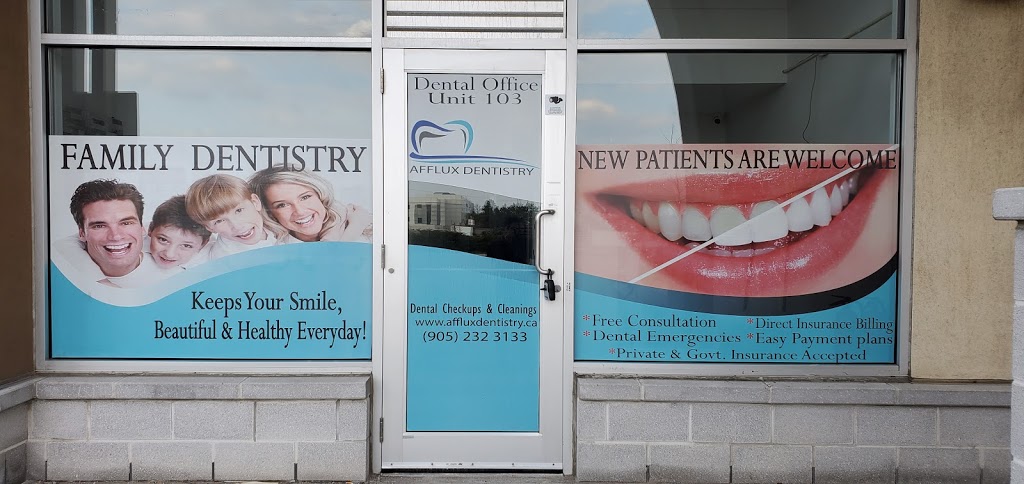 Afflux Dentistry | 1055 Canadian Pl Unit# 103, Mississauga, ON L4W 0C2, Canada | Phone: (905) 232-3133