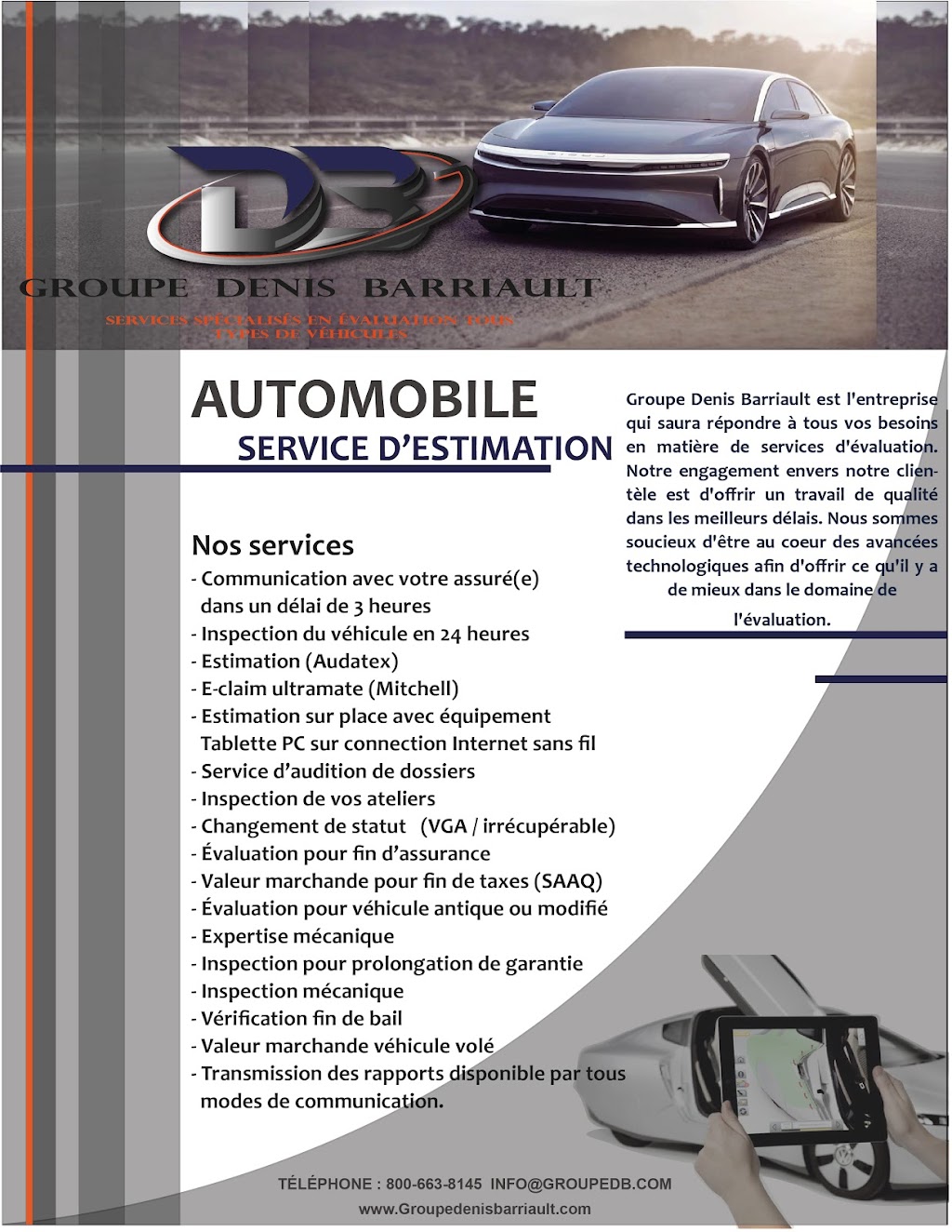 Groupe Denis Barriault Inc | 467 Chem. Bord-du-Lac, Dorval, QC H9S 2A9, Canada | Phone: (800) 663-8145