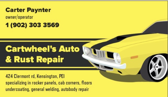 Cartwheels Auto | 424 Clermont Rd, Kensington, PE C0B 1M0, Canada | Phone: (902) 303-3569