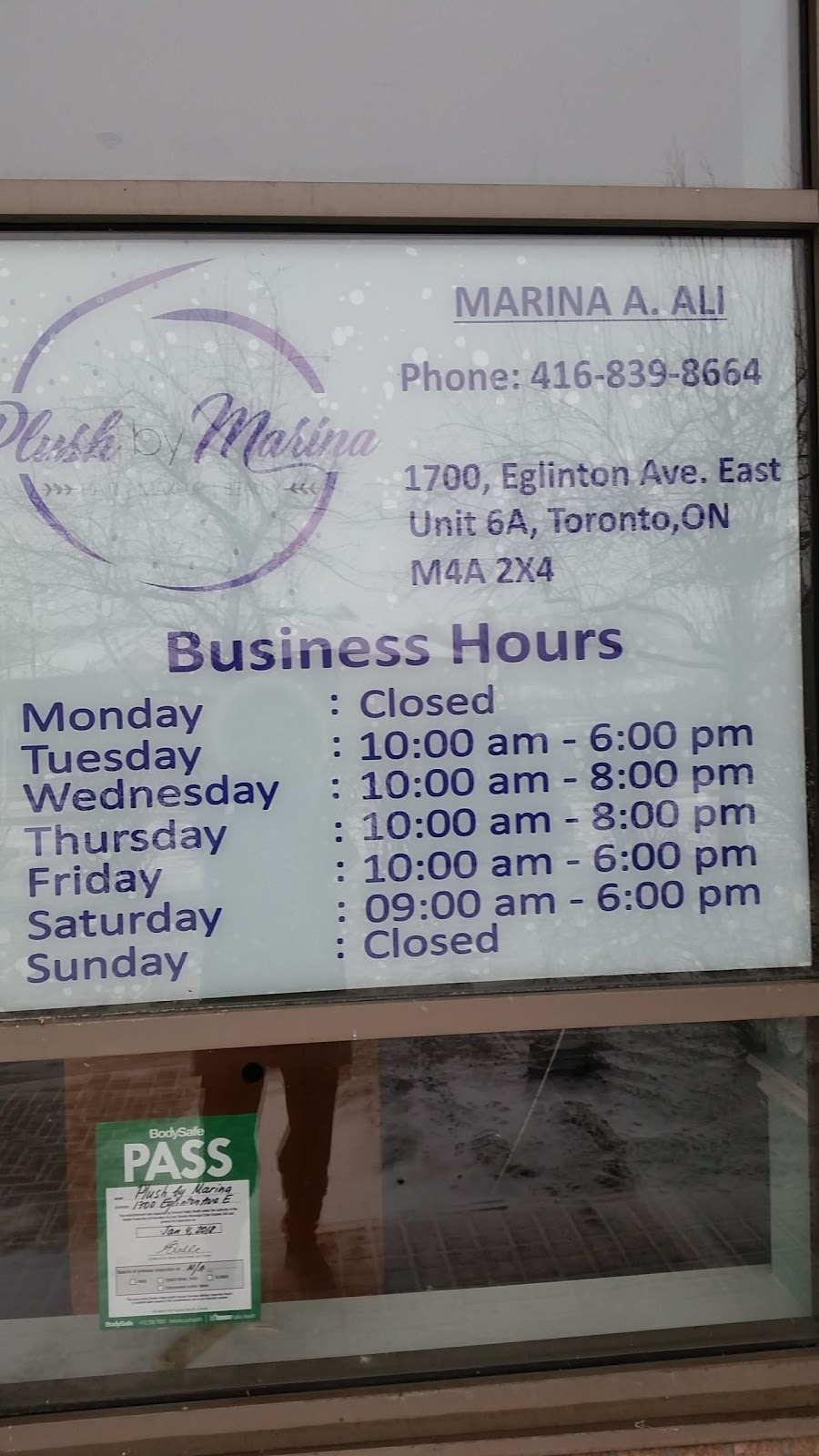 Plush by Marina | 1700 Eglinton Ave E Unit A6, North York, ON M4A 2X4, Canada | Phone: (416) 839-8664