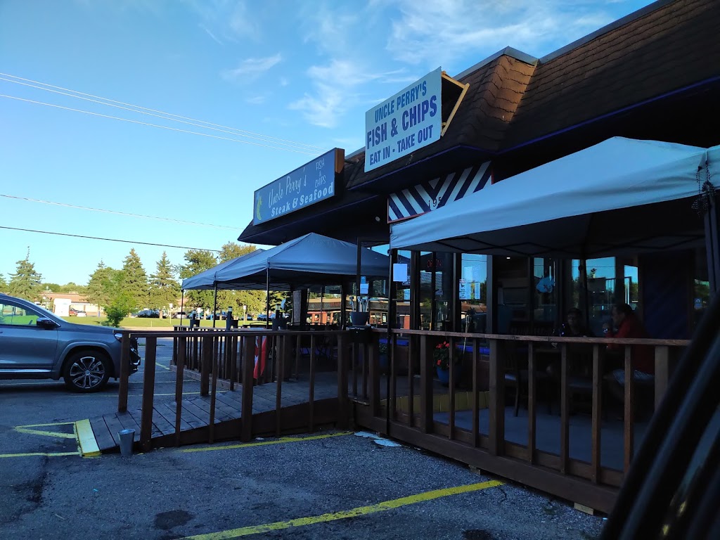 Uncle Perrys Fish & Chips, Steak & Seafood | 195 Memorial Ave, Orillia, ON L3V 5X8, Canada | Phone: (705) 326-3641