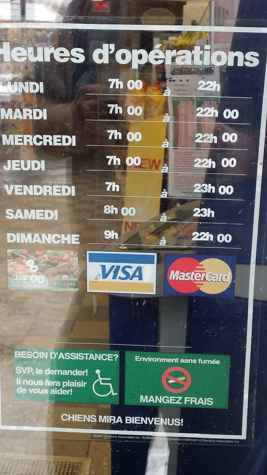 Restaurant SUBWAY | Ultramar Convenience Store 2662 montee st, Saint-Lazare, QC J7T 2H9, Canada | Phone: (450) 458-7150
