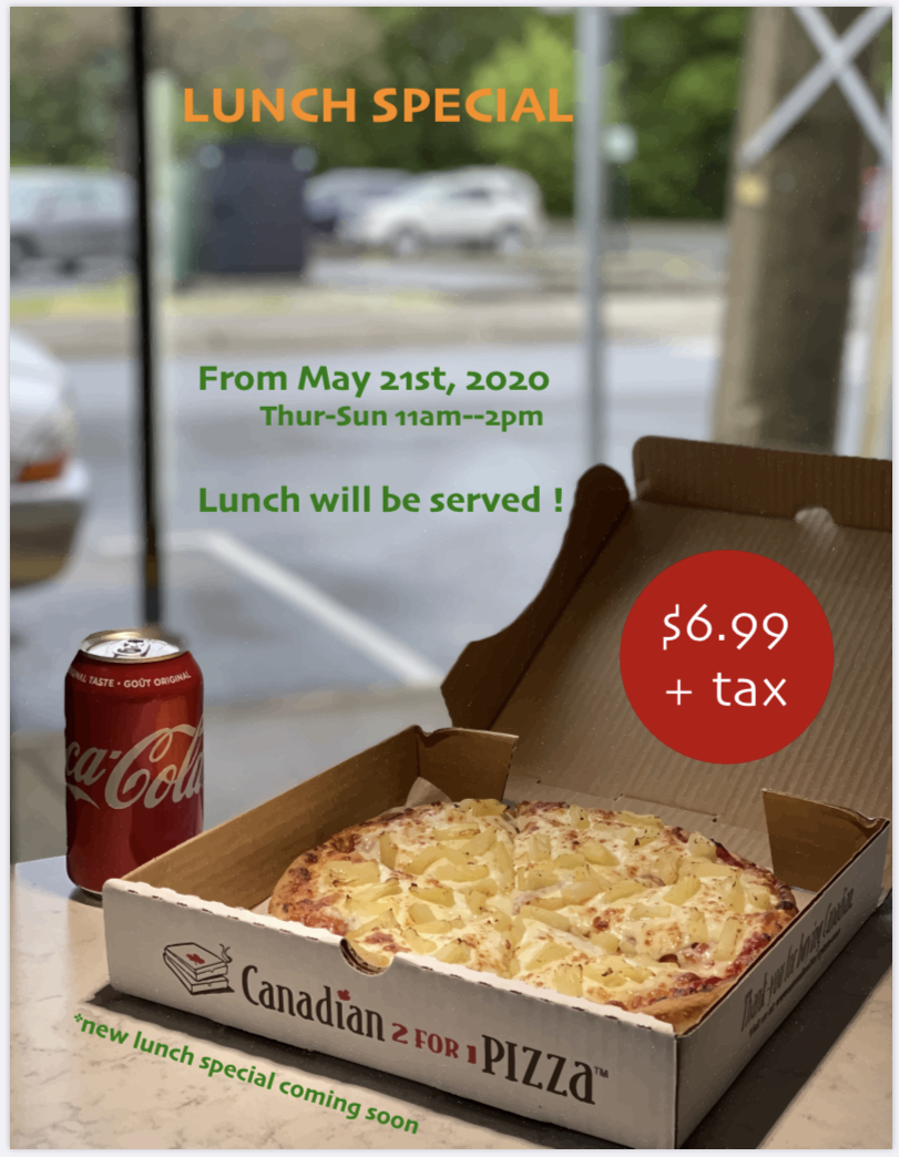 Canadian 2 For 1 Pizza | 7244 Pioneer Ave, Agassiz, BC V0M 1A0, Canada | Phone: (604) 796-2411