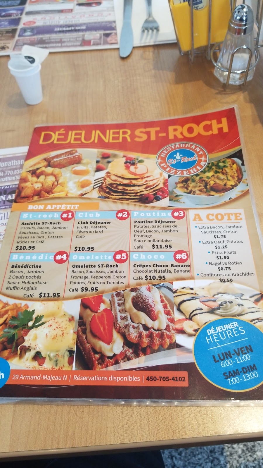 Restaurant St Roch - Resto St Roch | 29 Rue Armand-Majeau N, Saint-Roch-de-lAchigan, QC J0K 3H0, Canada | Phone: (450) 705-4102
