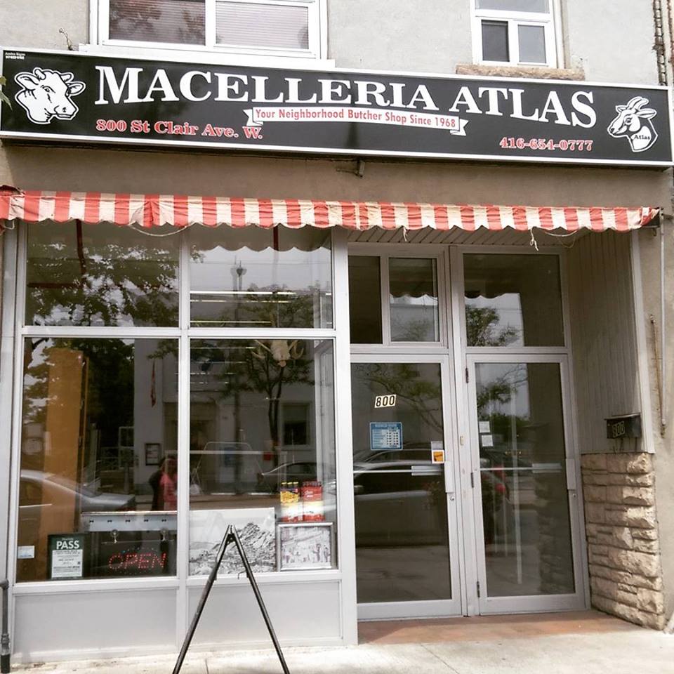 Macelleria Atlas | store | 800 St Clair Ave W, Toronto, ON M6C 1B6, Canada | 4166540777 OR +1 416-654-0777