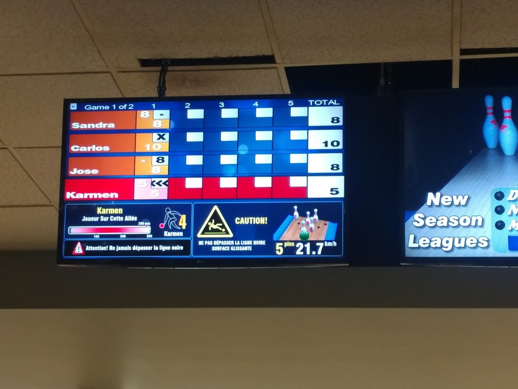 Bowling Salon Pincourt | 111 Boulevard de lÎle, Pincourt, QC J7V 9B3, Canada | Phone: (514) 425-2228