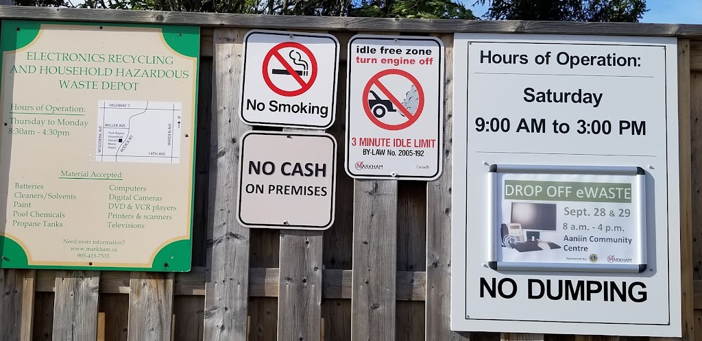 Milliken Mills Recycling Depot | 7660 Kennedy Rd, Markham, ON L3R 9S5, Canada | Phone: (905) 415-7535