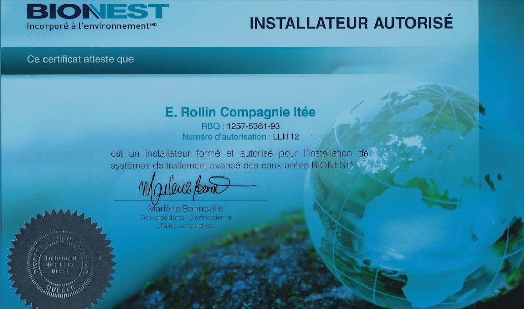 E Rollin Compagnie Ltée | 1396 Chemin Saint-Dominique, Les Cèdres, QC J7T 1P8, Canada | Phone: (450) 452-4831