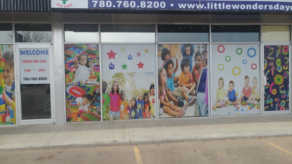 Little Wonders Daycare Inc. | 15976 109 Ave NW, Edmonton, AB T5P 1B7, Canada | Phone: (780) 760-8200