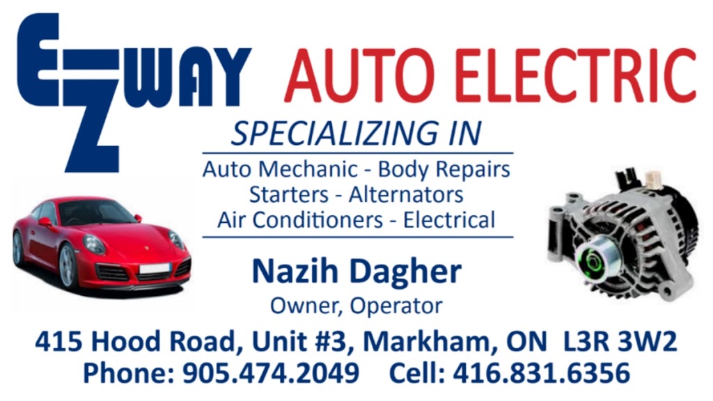 Ez Way Auto | car repair | 415 Hood Rd Unit #3, Markham, ON L3R 3W2, Canada | 9054742049 OR +1 905-474-2049