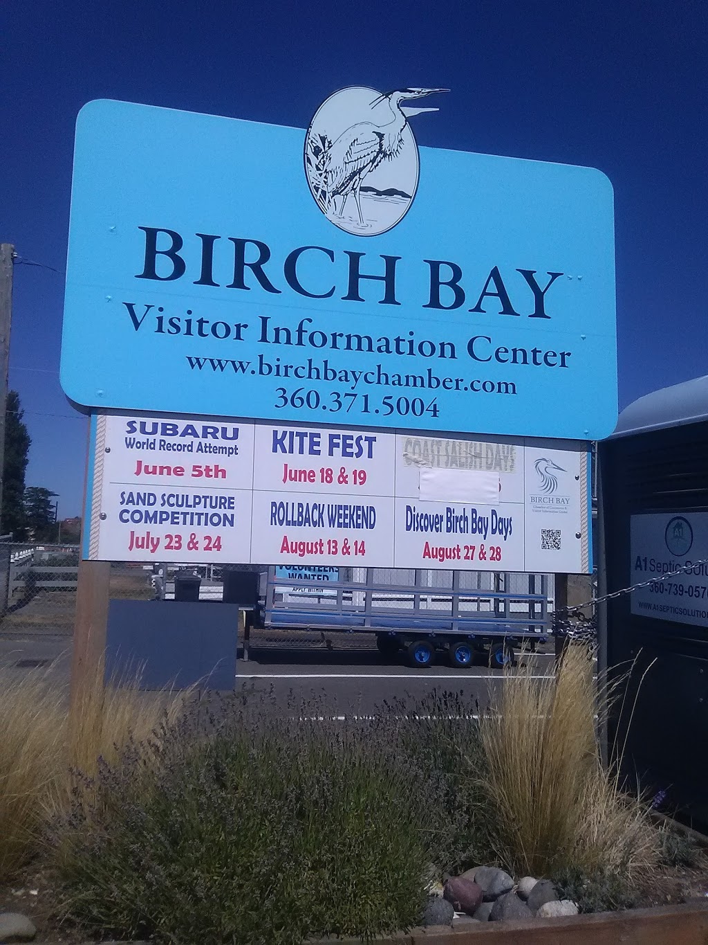 Birchbay Information Center | 7900 Birch Bay Dr, Blaine, WA 98230, USA | Phone: (360) 371-5004
