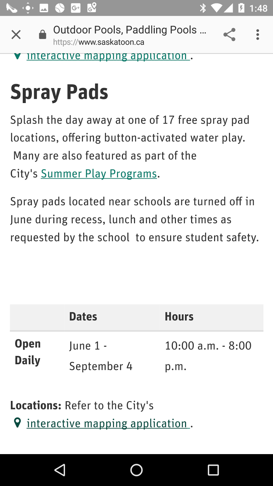 Lakeridge Spray Pad | 238 Emmeline Rd, Saskatoon, SK S7J 5B6, Canada