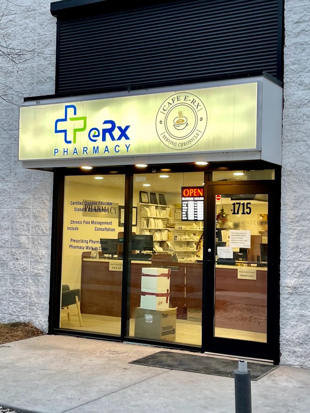 eRx Pharmacy and Cafe e-Rx | 1715 10 Ave SW, Calgary, AB T3C 0K1, Canada | Phone: (403) 460-7766