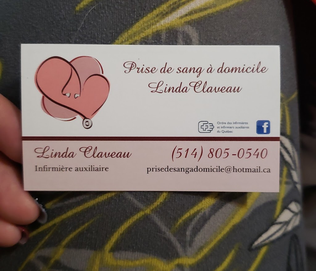prise de sang à domicile Linda Claveau | 105 Rue Beaubien, Saint-Calixte, QC J0K 1Z0, Canada | Phone: (514) 805-0540