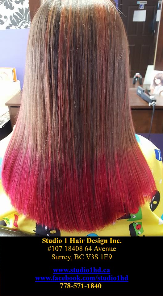 Studio 1 Hair Design Inc. | 107-18408 64 Ave, Surrey, BC V3S 1E9, Canada | Phone: (778) 571-1840