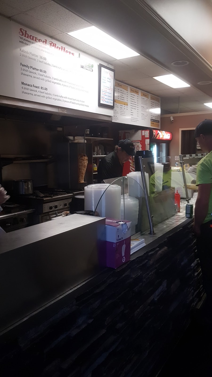 Monaco Lebanese Grill | 2240 Huron Church Rd, Windsor, ON N9C 2L7, Canada | Phone: (519) 966-0505