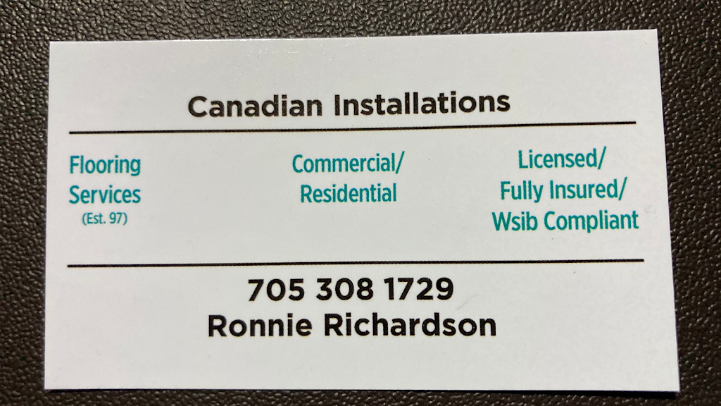 Canadian Installations | 11 Long Beach Rd, Cameron, ON K0M 1G0, Canada | Phone: (705) 308-1729