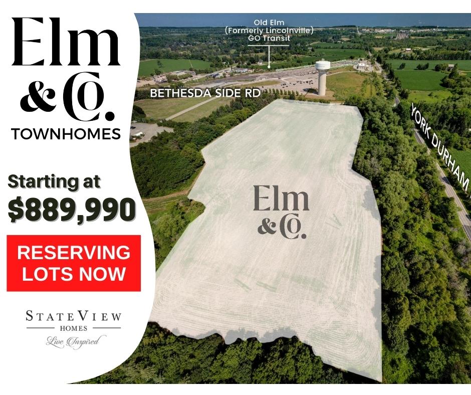 Elm & Co - StateView Homes | 12942 York Durham Line, Whitchurch-Stouffville, ON L4A 7X4, Canada | Phone: (647) 557-3015