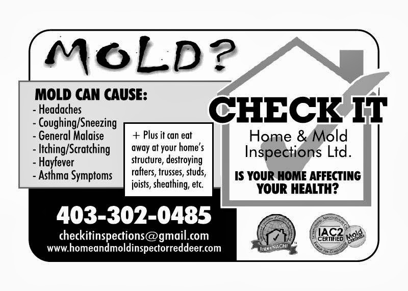 CHECK IT-Home & Mold Inspections Ltd. | 90 Ainsworth Crescent, Red Deer, AB T4R 3B1, Canada | Phone: (403) 302-0485