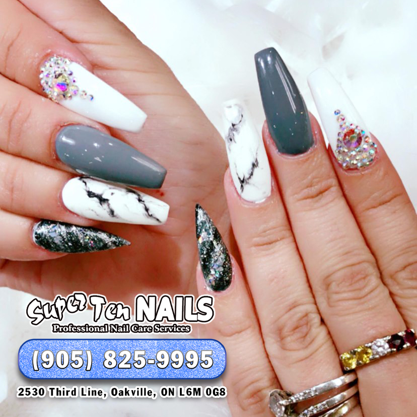 Super Ten Nails | 2530 Third Line, Oakville, ON L6M 0G8, Canada | Phone: (905) 825-9995