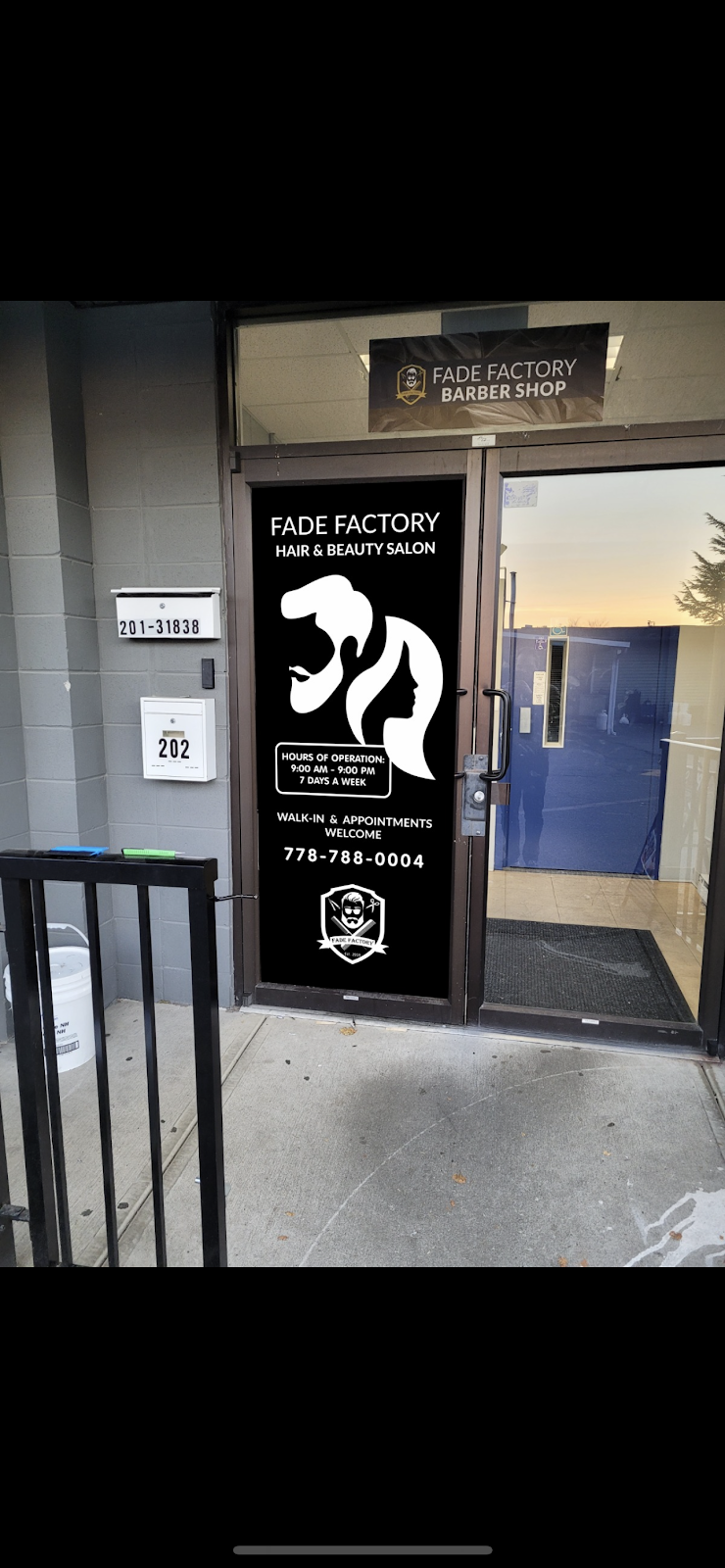 Fade Factory Abby hair salon | 31838 South Fraser Way, Abbotsford, BC V2T 1V3, Canada | Phone: (604) 613-2871
