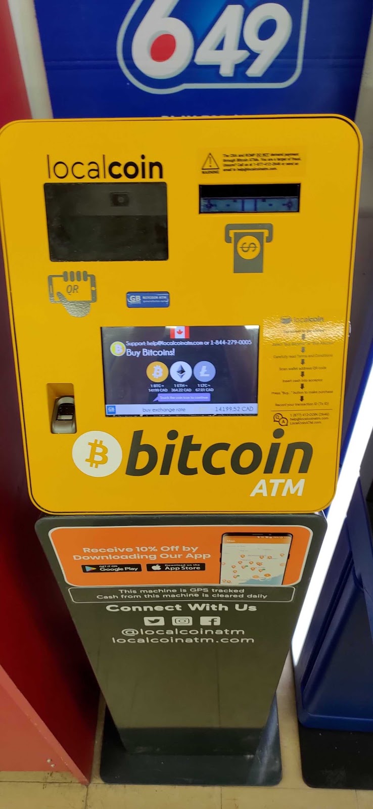 Localcoin Bitcoin ATM | 1561 Durham Regional Hwy 2, Courtice, ON L1E 2R7, Canada | Phone: (877) 412-2646