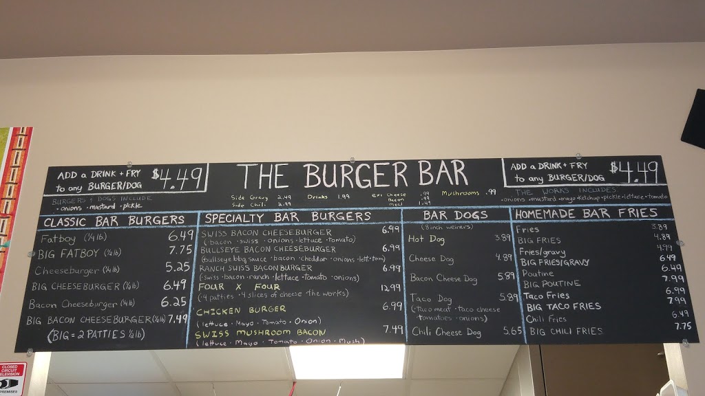 Burger Bar | 1680 Main St, Winnipeg, MB R2Y 4T9, Canada | Phone: (204) 334-2654