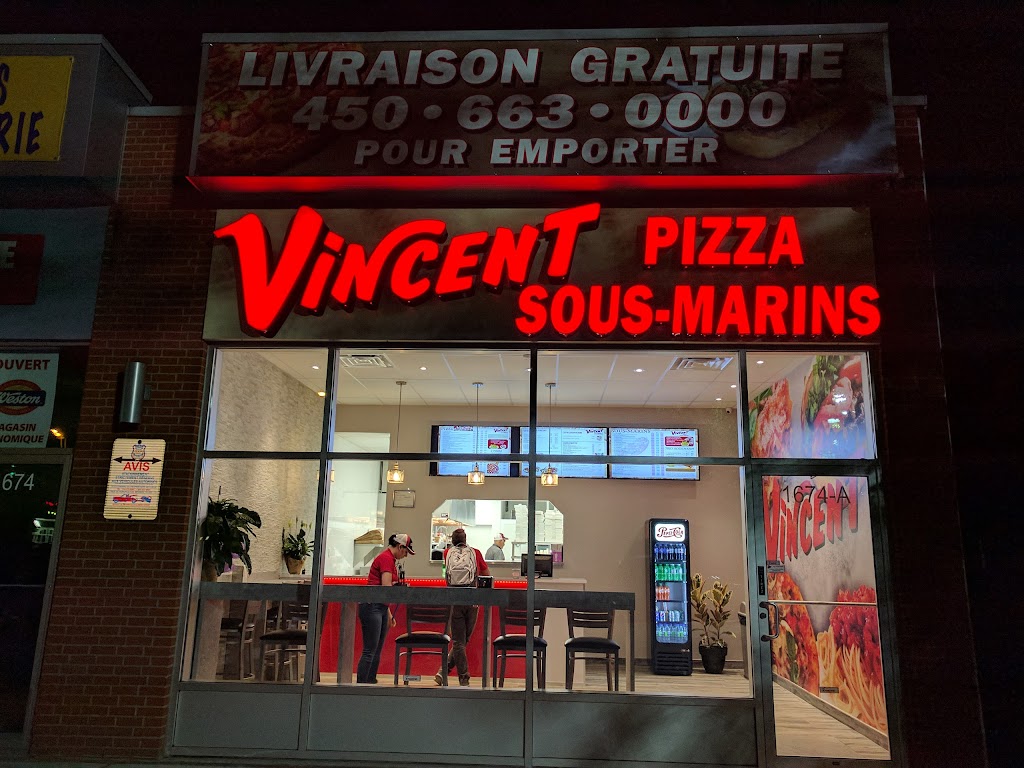 Vincent Pizza Sous-Marins | 1674a Boulevard des Laurentides, Vimont, QC H7M 2P4, Canada | Phone: (450) 663-0000