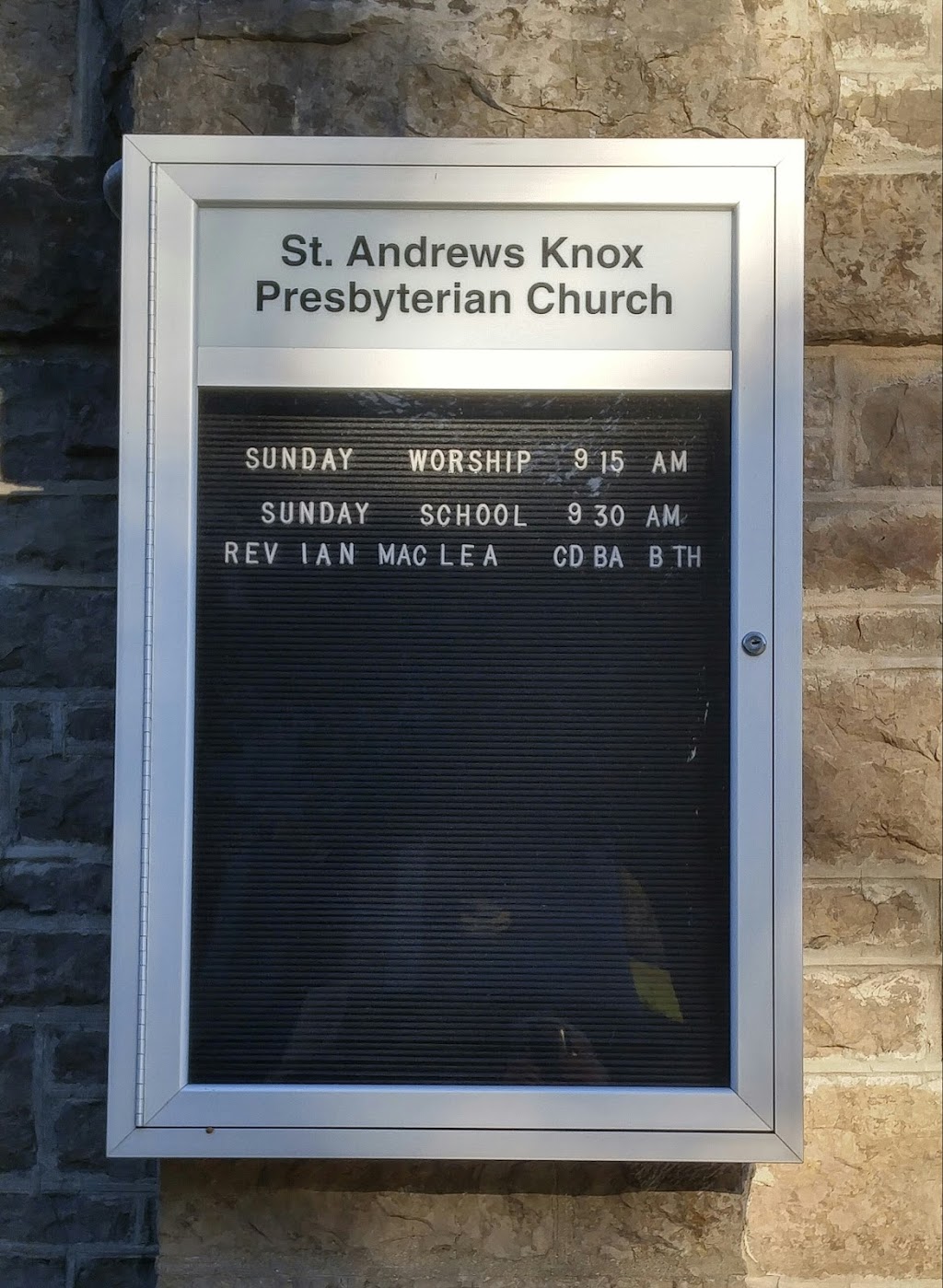 St Andrews Knox Presbyterian Church | 23 Bennett St, Spencerville, ON K0E 1X0, Canada | Phone: (613) 658-2000