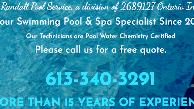 Randall Pool Service | 1245 Fairway Dr, Manotick, ON K4M 1B3, Canada | Phone: (613) 340-3291
