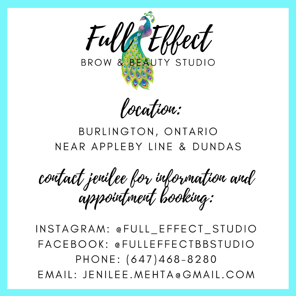 Full Effect Brow & Beauty Studio | Thomas Alton Blvd, Burlington, ON L7M 0H4, Canada | Phone: (647) 468-8280