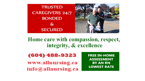 All Nursing Health Care Services Inc | 200-4170 Still Creek Dr, Burnaby, BC V5C 6C6, Canada | Phone: (604) 488-9323