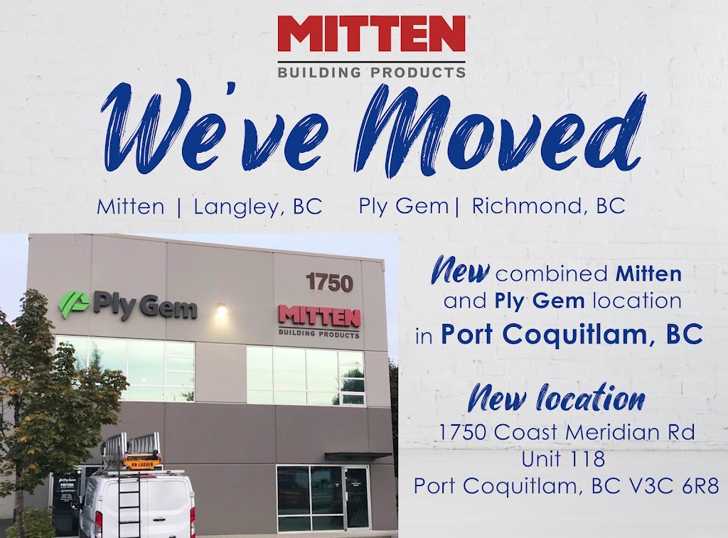 Mitten Building Products | 1750 Coast Meridian Rd Unit #118, Port Coquitlam, BC V3C 6R8, Canada | Phone: (778) 383-1060