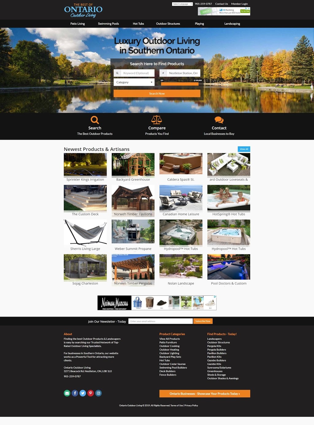 Ontario Outdoor Living | 3271 Beacock Rd, Nestleton Station, ON L0B 1L0, Canada | Phone: (905) 259-0787