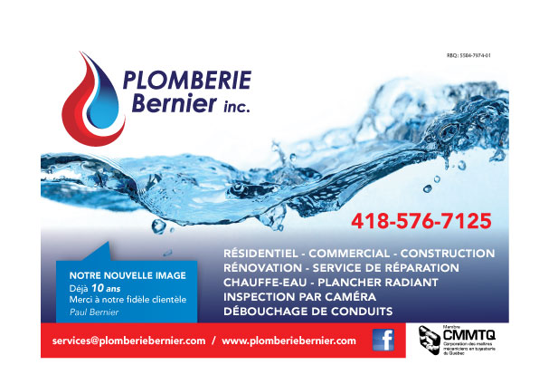 Plomberie Bernier Inc | 59 Rue Laliberté, Saint-Étienne-de-Lauzon, QC G6J 1Z5, Canada | Phone: (418) 576-7125