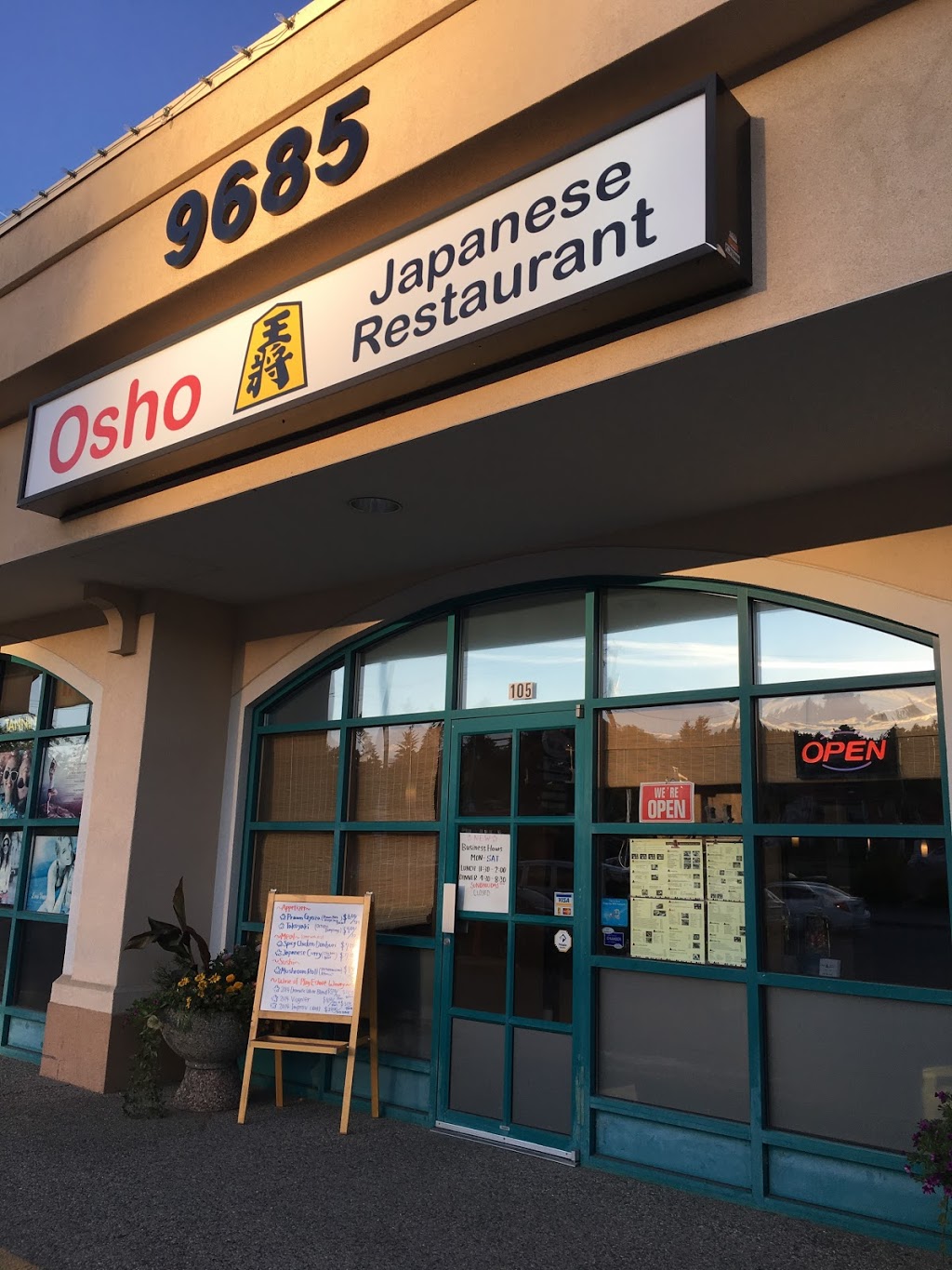 Osho Japanese Restaurant | 9685 BC-97 #105, Winfield, BC V4V 1P5, Canada | Phone: (778) 480-5555