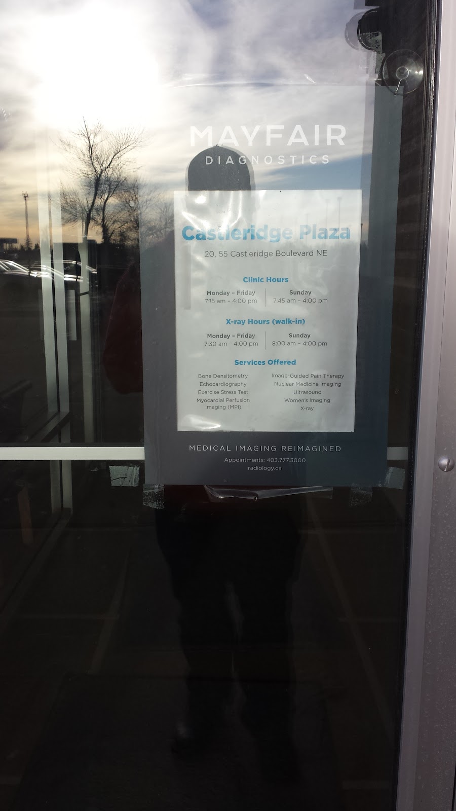 Mayfair Diagnostics Castleridge | 20, 55 Castleridge Boulevard NE, Calgary, AB T3J 3J8, Canada | Phone: (403) 777-3000