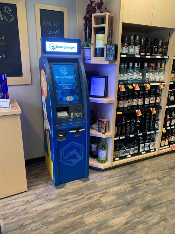 HoneyBadger Bitcoin ATM at Brookswood Liquor Store | 4070 200 St, Langley, BC V3A 1K7, Canada | Phone: (855) 499-1149